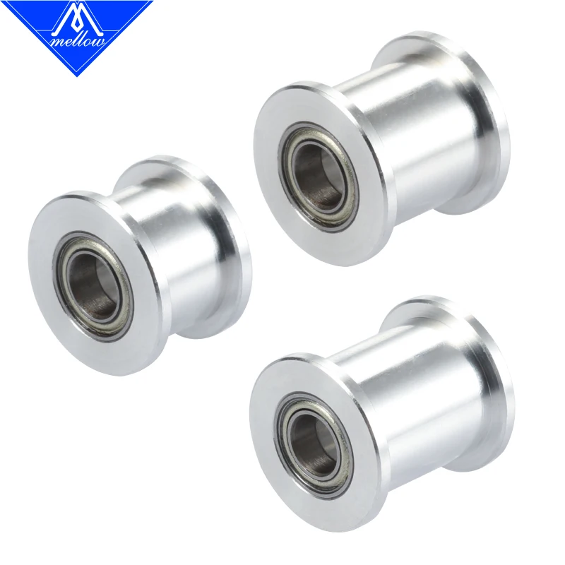 부드러운 3D 프린터 부품 1pcs GT2 아이들러 타이밍 풀리 20 톱니 휠 보어 5mm GT2 타이밍 벨트 6MM 용 알루미늄 기어 톱니