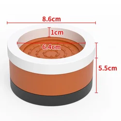 Adjustable Anti-Slip Furniture Lifts with Shock Absorption (Brown-1pcs)