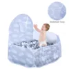 Ball Pit, Baby Pop-up Ball Pit Pool for Kids Toddlers Pets Play Tent with Hoop Indoor Outdoor Boys Girls(ball no include) 2