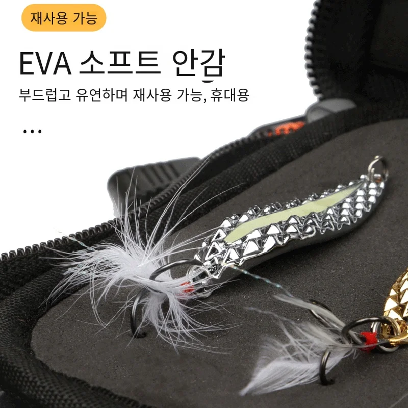 대용량 루어 지갑 내구성 스피너 가방 루어 보관 운반 케이스 지터 지갑 낚시 가방 낚시 액세서리