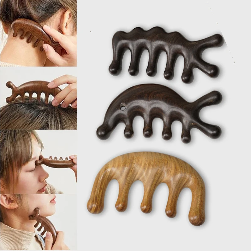 

Wood Massage Comb Hair Comb Blood Circulation Comb Scalp Meridian Relax Anti-static Styling Tool Salon Supply Hair Brush