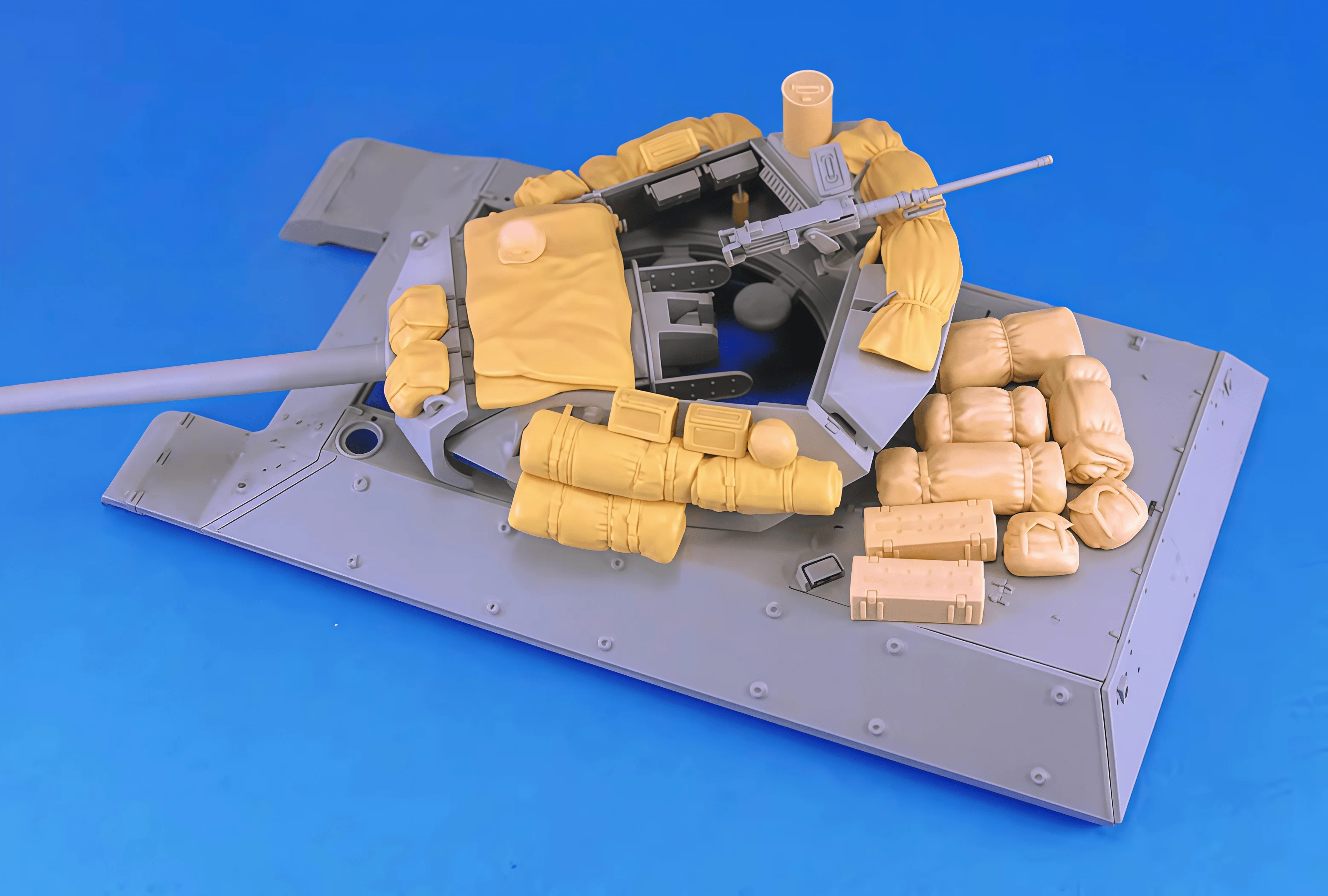1/35 캐스트 레진 모델 조립 키트, GK, M10 탱크 디스트로이어 잔해, 도색..