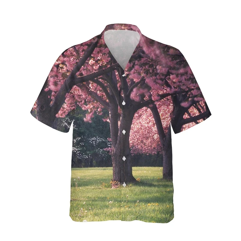 thumbnail image 1 of Nuevas camisas abotonadas para hombre, camisa hawaiana informal con estampado de flores en 3D, camisetas de manga corta de verano para hombre, ropa para hombre, 1 of 4