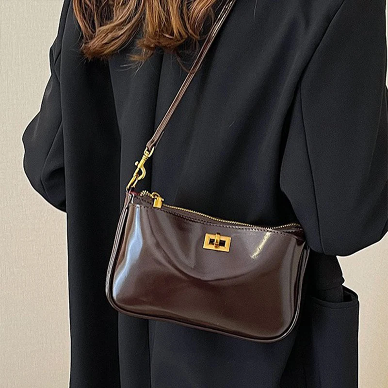 Handbag Cowhide Leather Square Bag Women Shoulder Bag
