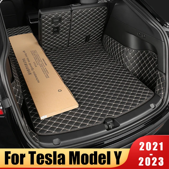 For Tesla Model Y Rear Seats Back Protector Anti-Kick Mats TPE Seat Cover &  Trunk Mats Foot Pad Model 3 Y 2016-2023 Accessories