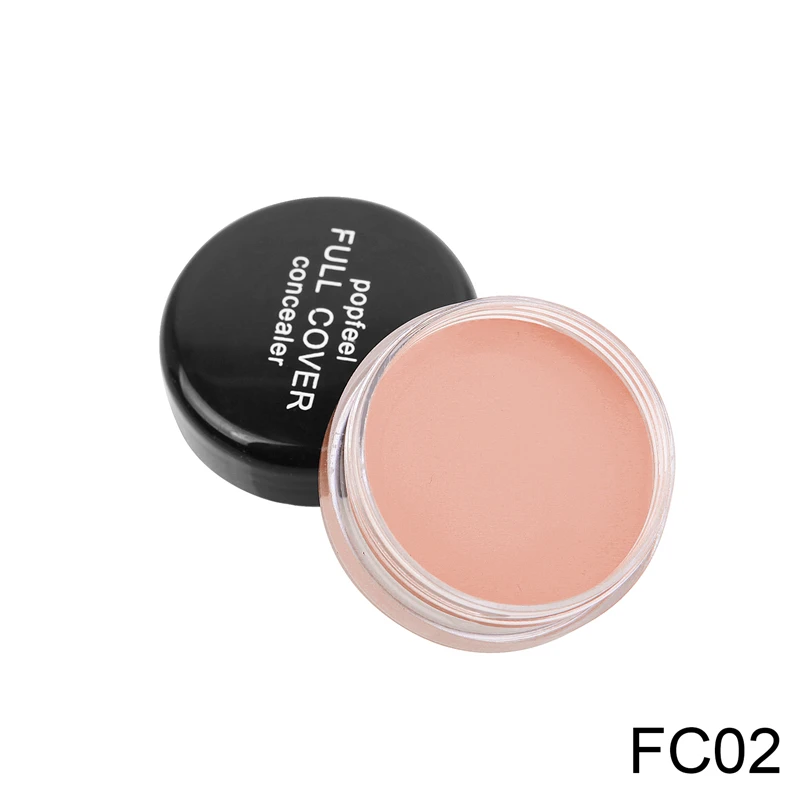 Concealer Foundation Cream Makeup Base for Full Coverage Freckles Acne Spots Dark Circles