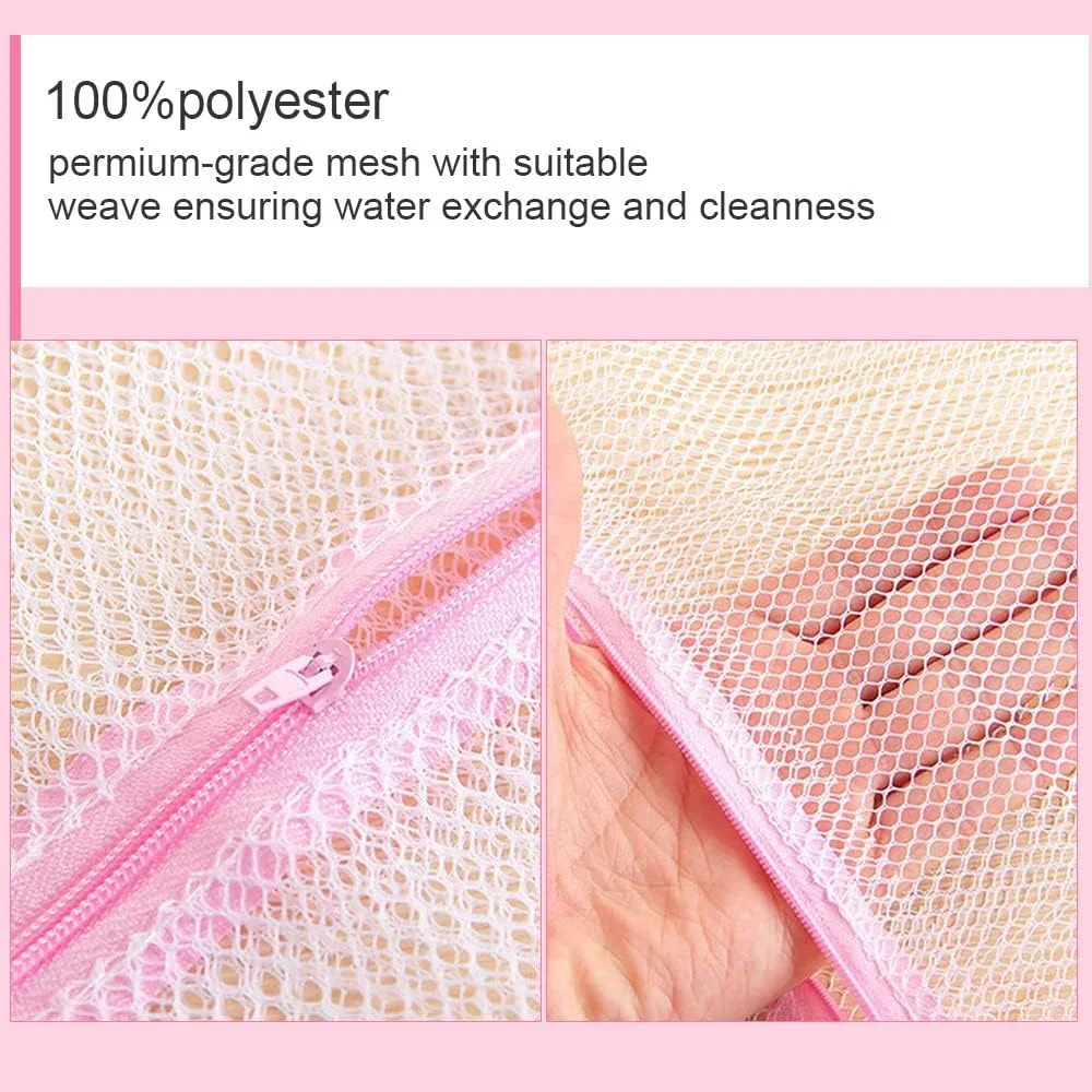 Wash Machine Wash Bags with Zip Closure for Hosiery Blouse Underwear Bra Lingerie Baby Clothes Delicate Wash Laundry Bags 3