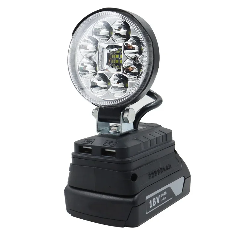 3 Inch Lamp Electric Torch Flashlight Car LED Working Lights Spotlights USB Power Bank for Bosch 18V Lithium Ion Battery BAT618