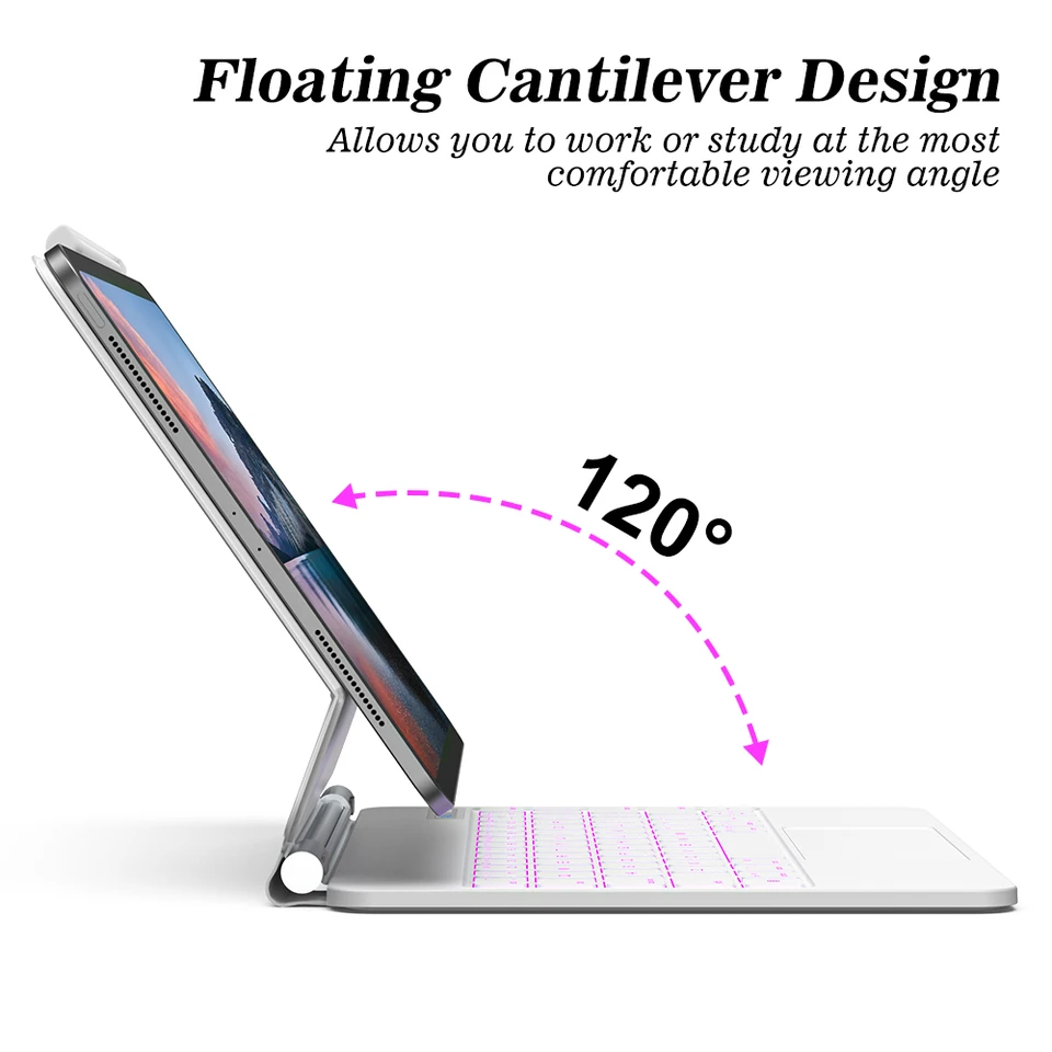 GOOJODOQ Magic Keyboard for iPad Pro 11 iPad Pro 13 2024 Air