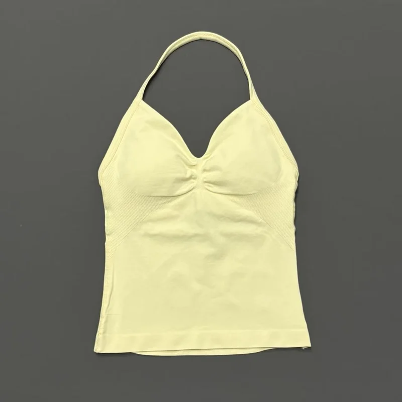 Women's Solid Color Quick Dry Athletic Tank Top – Breathable, Sleeveless, Elastic Fitness Wear
