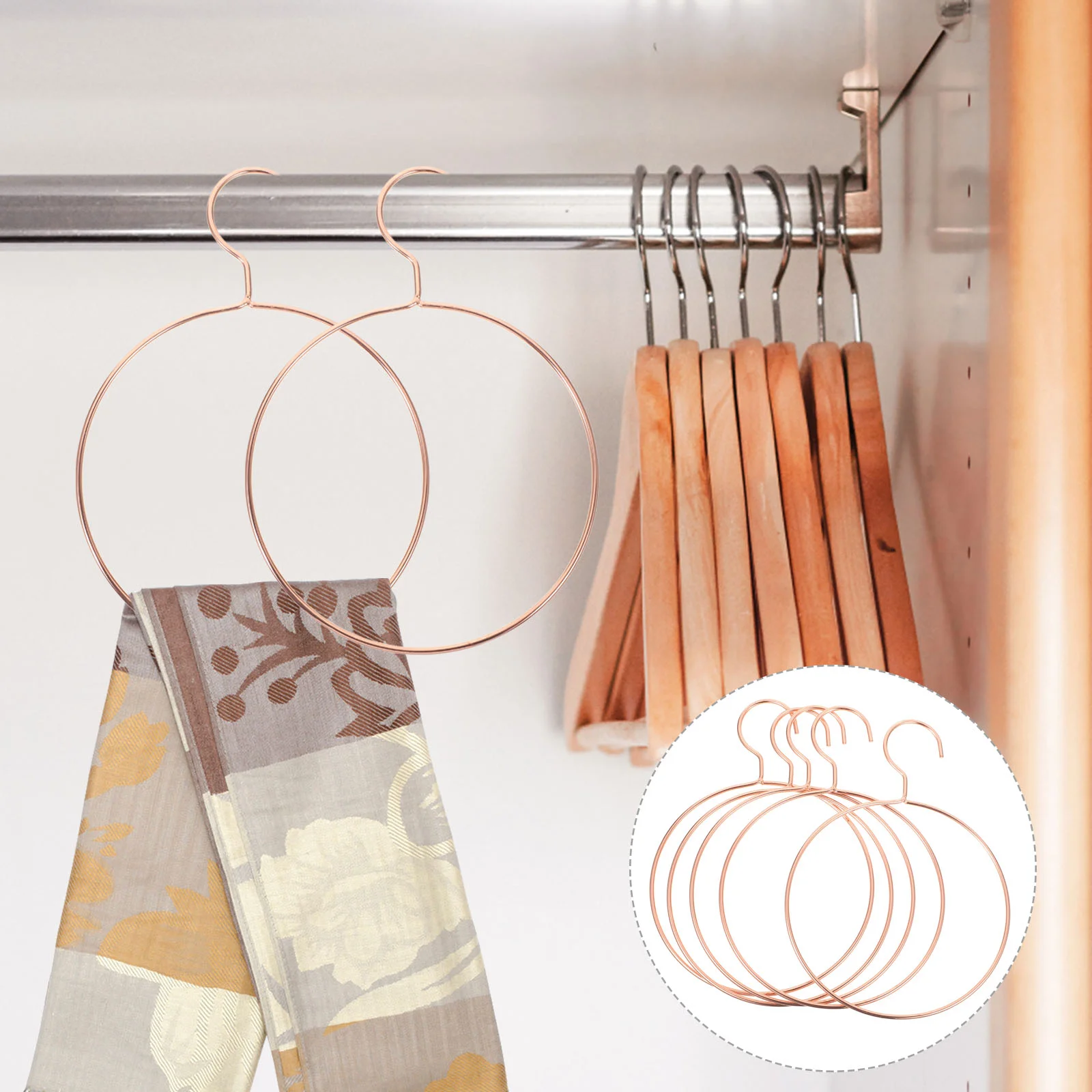 

5 Pcs Belt Hanger Gold Pant Hangers Clothing Fashion Towel Rack Adults' Succulent Dresser Decor