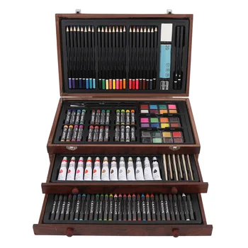 🎨 Deluxe Wooden Art Set – Complete 108-Piece Creativity Kit 1
