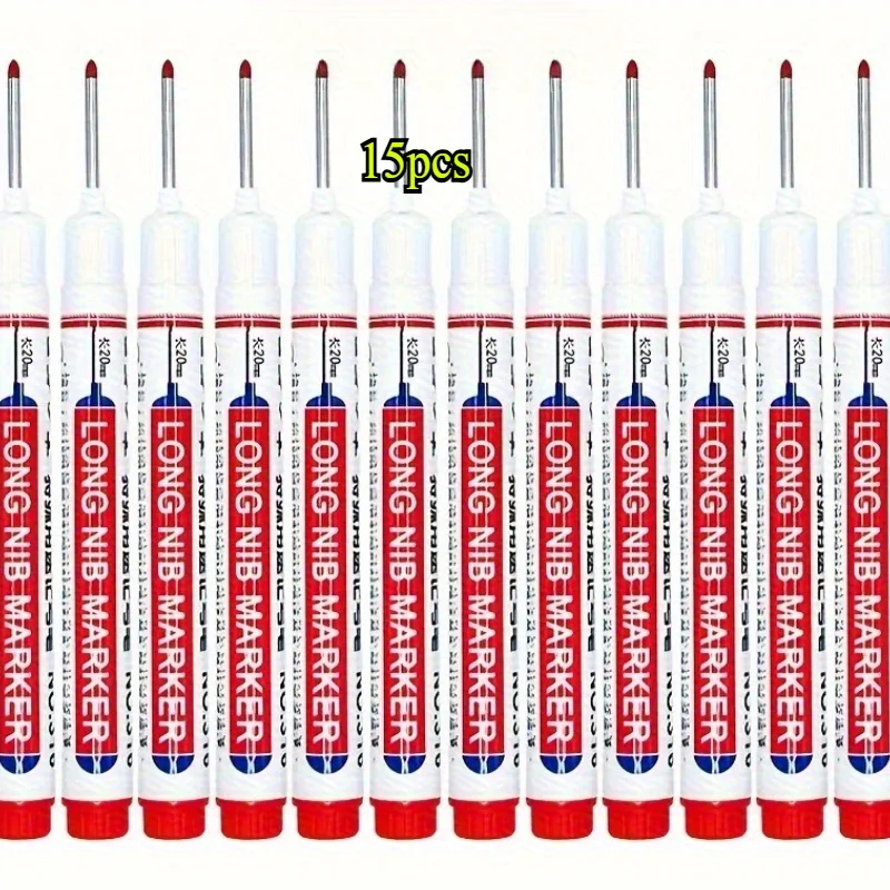 Precision Long-Tip Permanent Marker Pens - Ideal for DIY Projects, Professional Use, Waterproof & Quick-Dry
