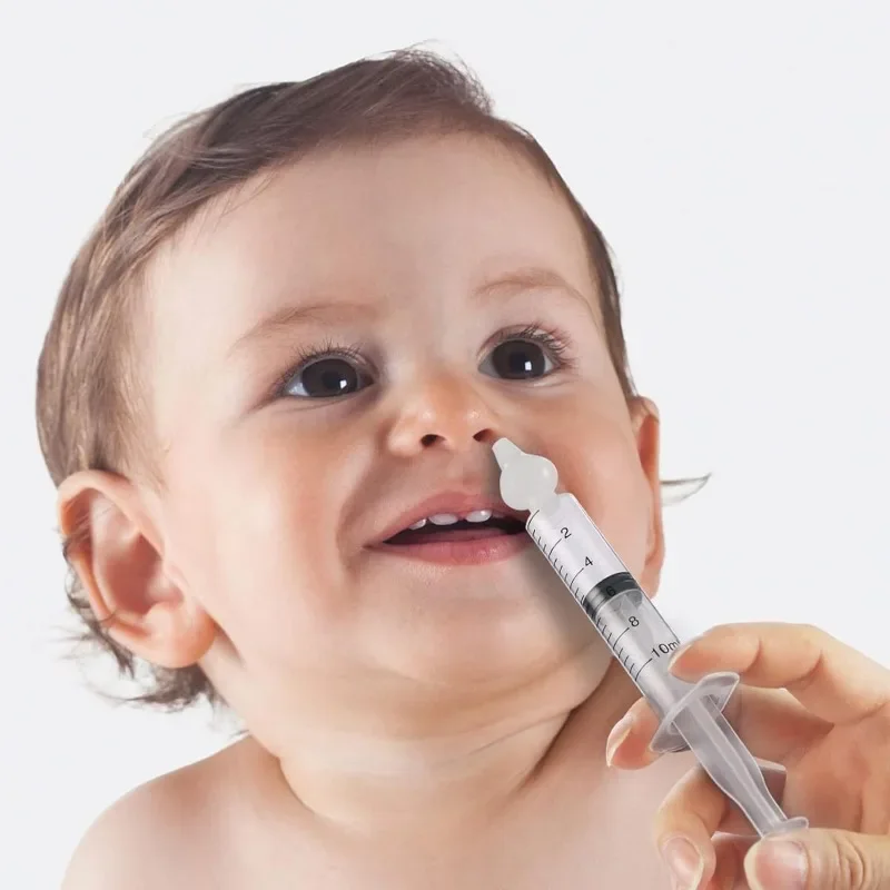 Baby Nasal Aspirator Syringe Baby Nose Cleaner Rhinitis Nasal Washer Irrigator Needle Nose Washing for Children 10ML/20ML nasal aspirator