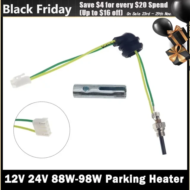 12V Parking Heater Ceramic Glow Plug 88W-98W For Auto Diesel