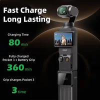 Chargeur de caméra portable NOHON pour DJI Osmo Pocket 4 Pro 3, poignée de batterie 10000mAh 5000mAh, batterie externe portable 22.5W 4