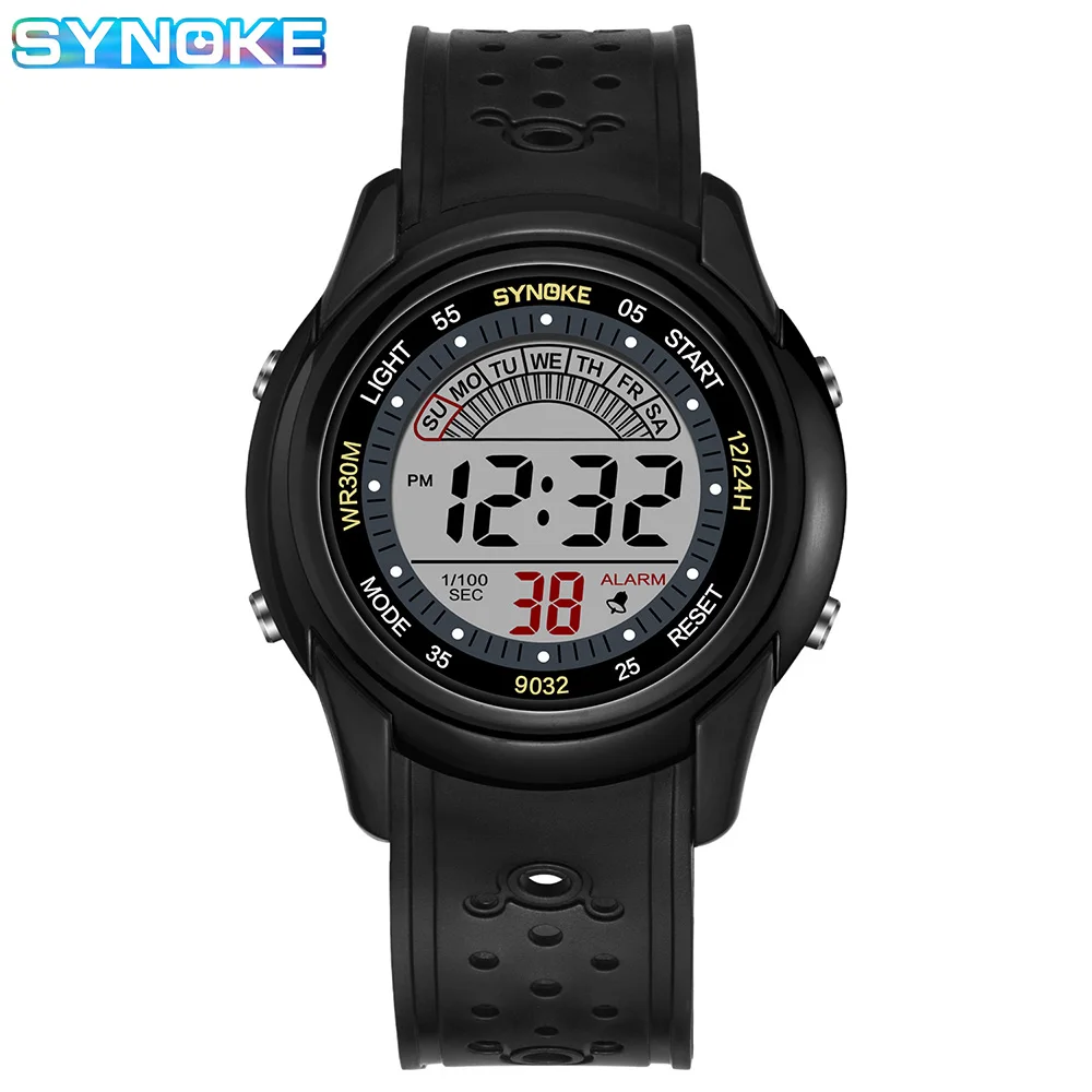 SYNOKE Electronic Watch For Mans Sport Watch Multifunction Sports Waterproof Luminous LED Digital Boy Student Fashion