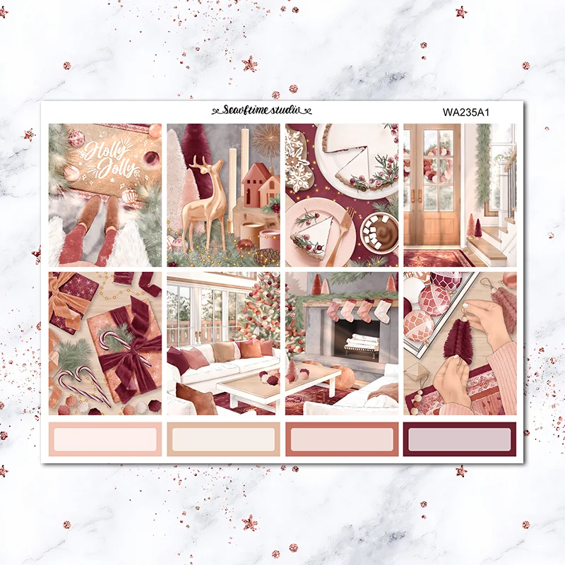 

Warm Festival Weekly label Decorative Sticker DIY Stationery sticker Scrapbooking album Stickers School Office