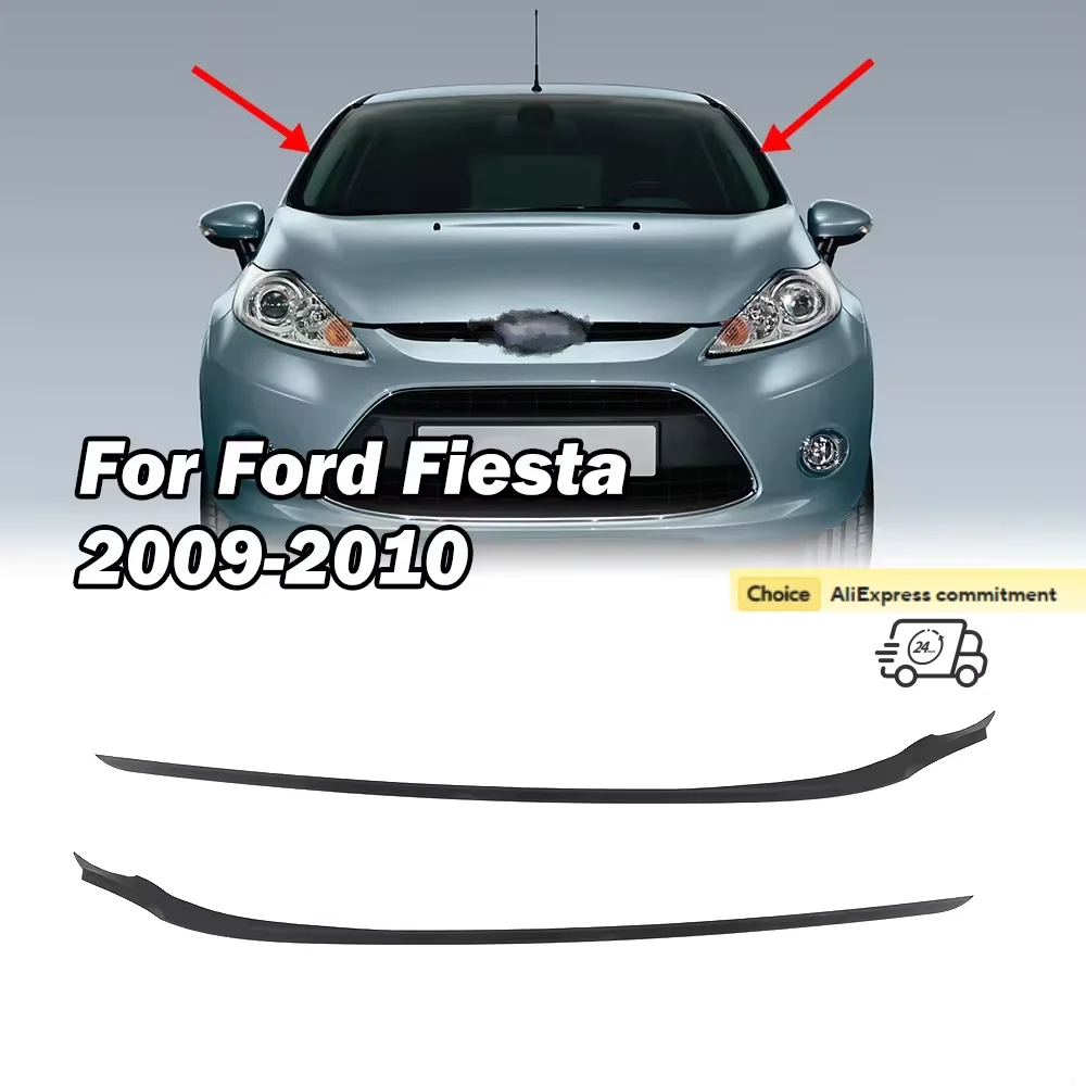 For 11-19 Ford Fiesta RH LH Windshield A-Pillar Trim Moulding PAIR Both Side