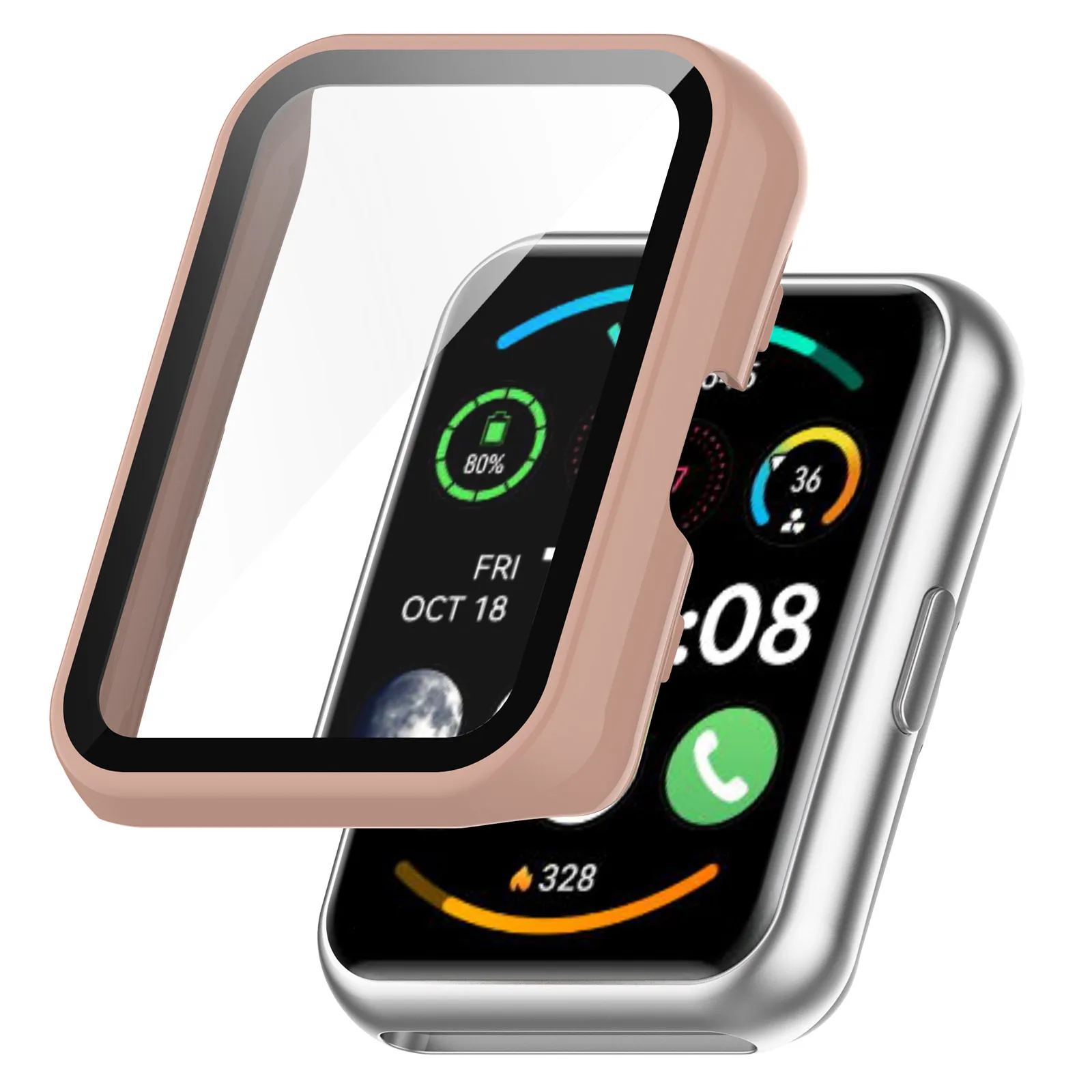 Premium Tempered Glass Screen Protector with Durable Hard PC Case Cover