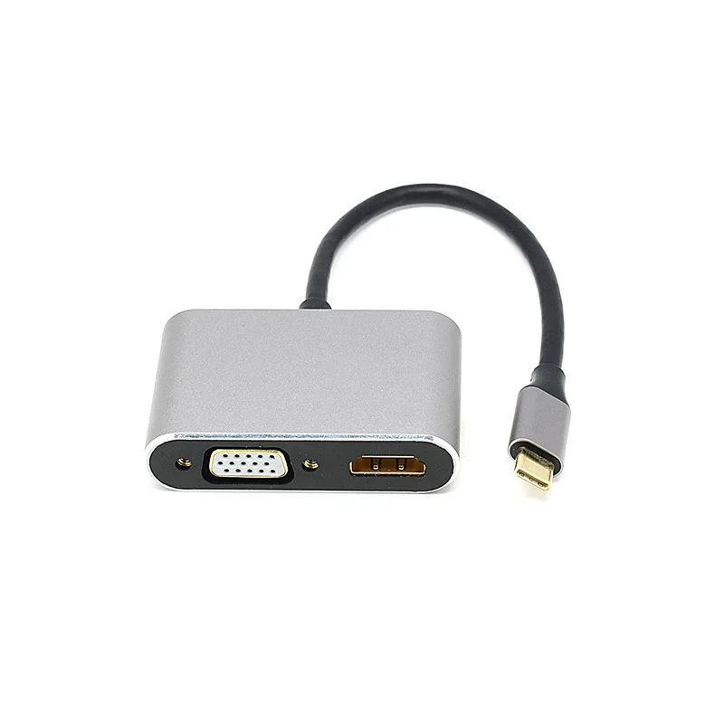 

Док-станция 4 в 1, USB, VGA, PD, HDMI