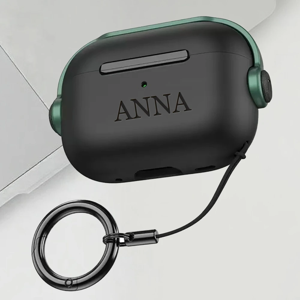 Personalized Customizable Laser Engraved Name Earphone Case in Soft TPU