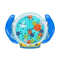 Creative 3D Gear Balance Ball Educational Maze Toy - Fun Puzzle (Blue)