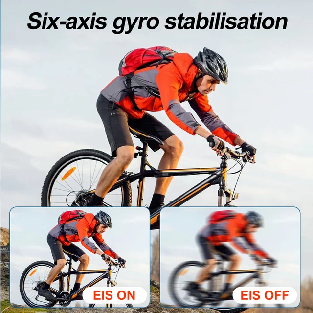 4K Action Camera 2.0 Inch IPS Touch Screen 170° Wide Angle 4x Zoom 30M Waterproof Optional 6 Filter Anti-shake Sport Camera 3