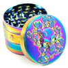 Rainbow Skull Grinder 4 Layer Manual Hand Dried 51.5mm Spice Metal Grindering Kitchen Gift 1