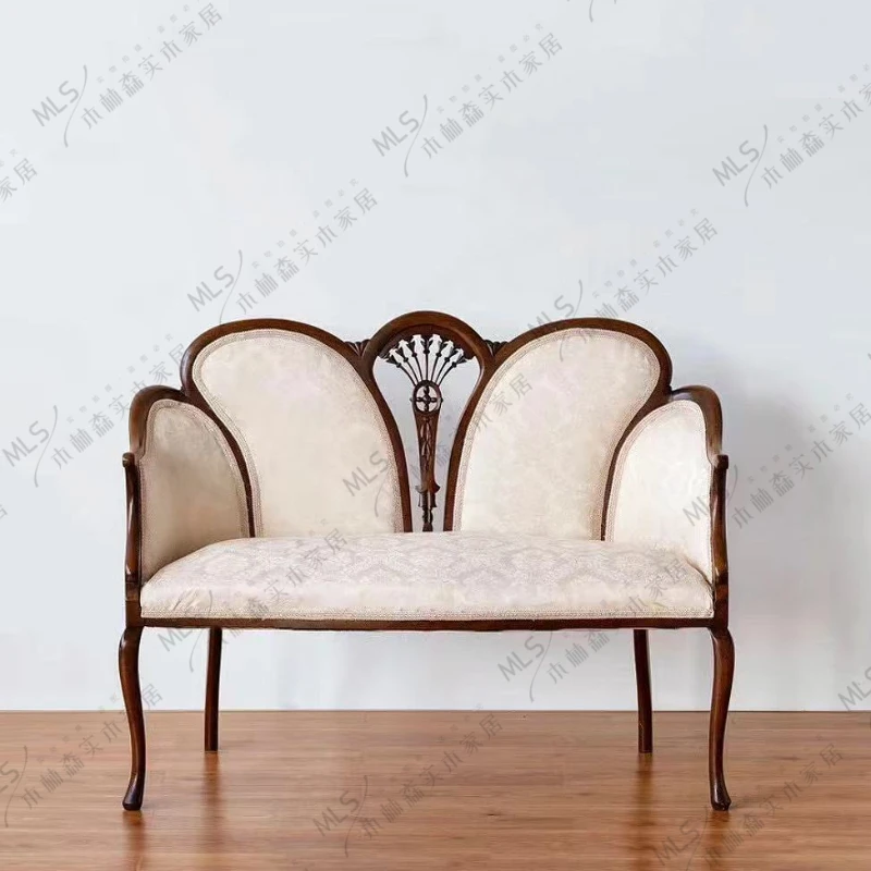 

Vintage armchair furnishings, French pre-loved side chairs, balcony lounge sofa set