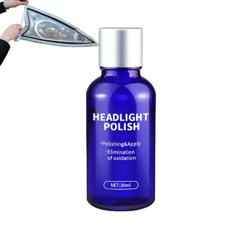 

Headlight Polishing Kit Car Headlight Cleaner And Restorer Kit 30ml Headlight Repair Fluid To Bring Headlights Back To Like New