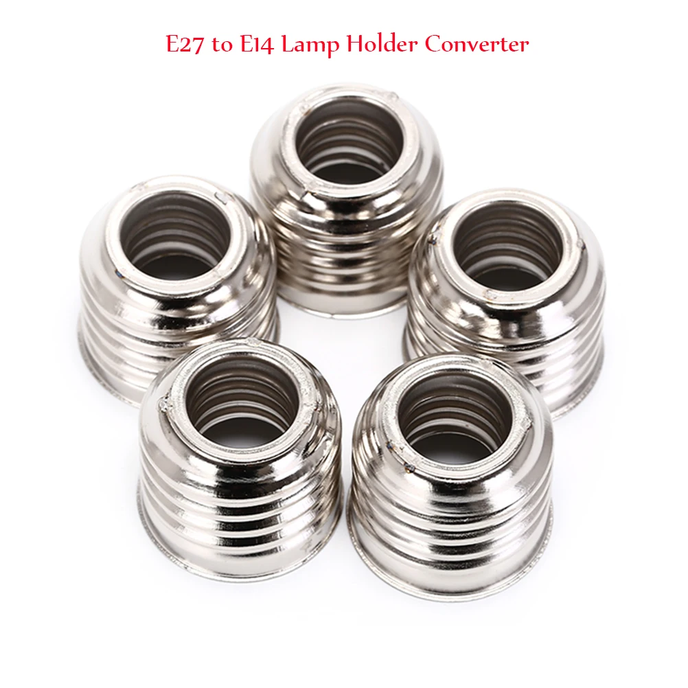 5 Pcs E27 to E14 Lamp Holder Converter Socket Light Bulb Lamp Holder Adapter e27 to e27 extend socket base lamp holder converter light bulb cap conversion adapter