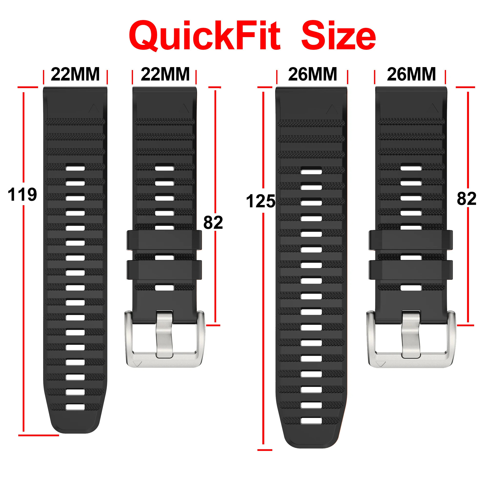 Premium Silicone Watchband - QuickFit Strap