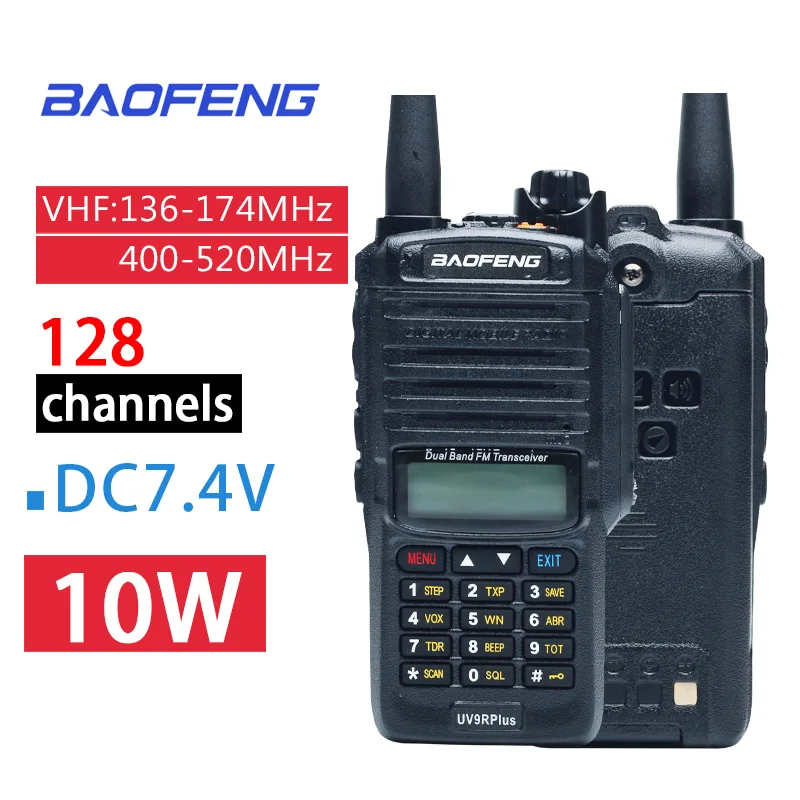 2021 Baofeng 9R plus Waterproof IP67 Walkie Talkie High Power CB Ham 50 20 KM Long Range UV9R portable Two Way Radio Dropshippin | Мобильные