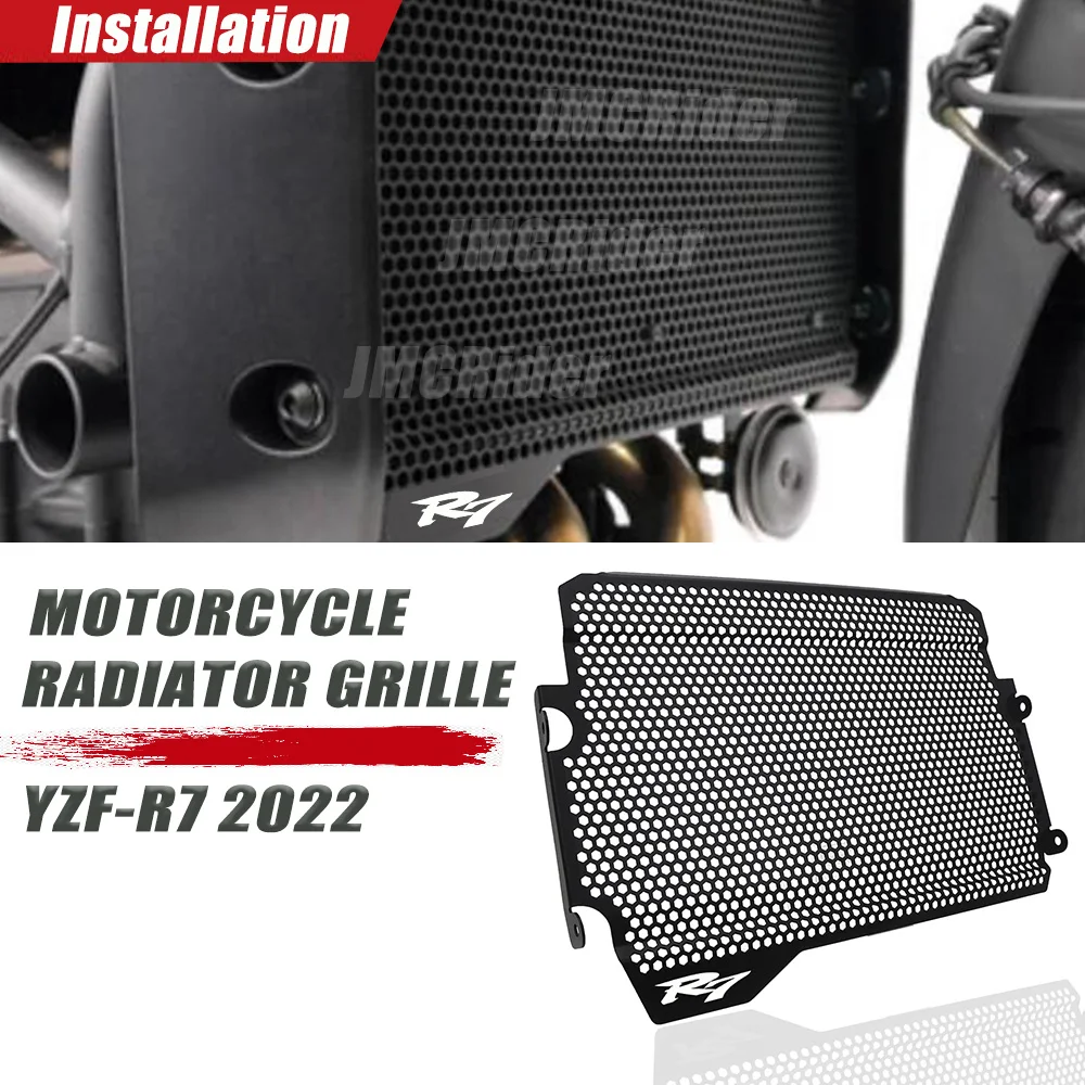 

New Fits For YAMAHA YZF 700/R7 YZF-R7 Twin 2021 2022 Motorcycle Accessories Radiator Guard Grille Cover Shield Protection