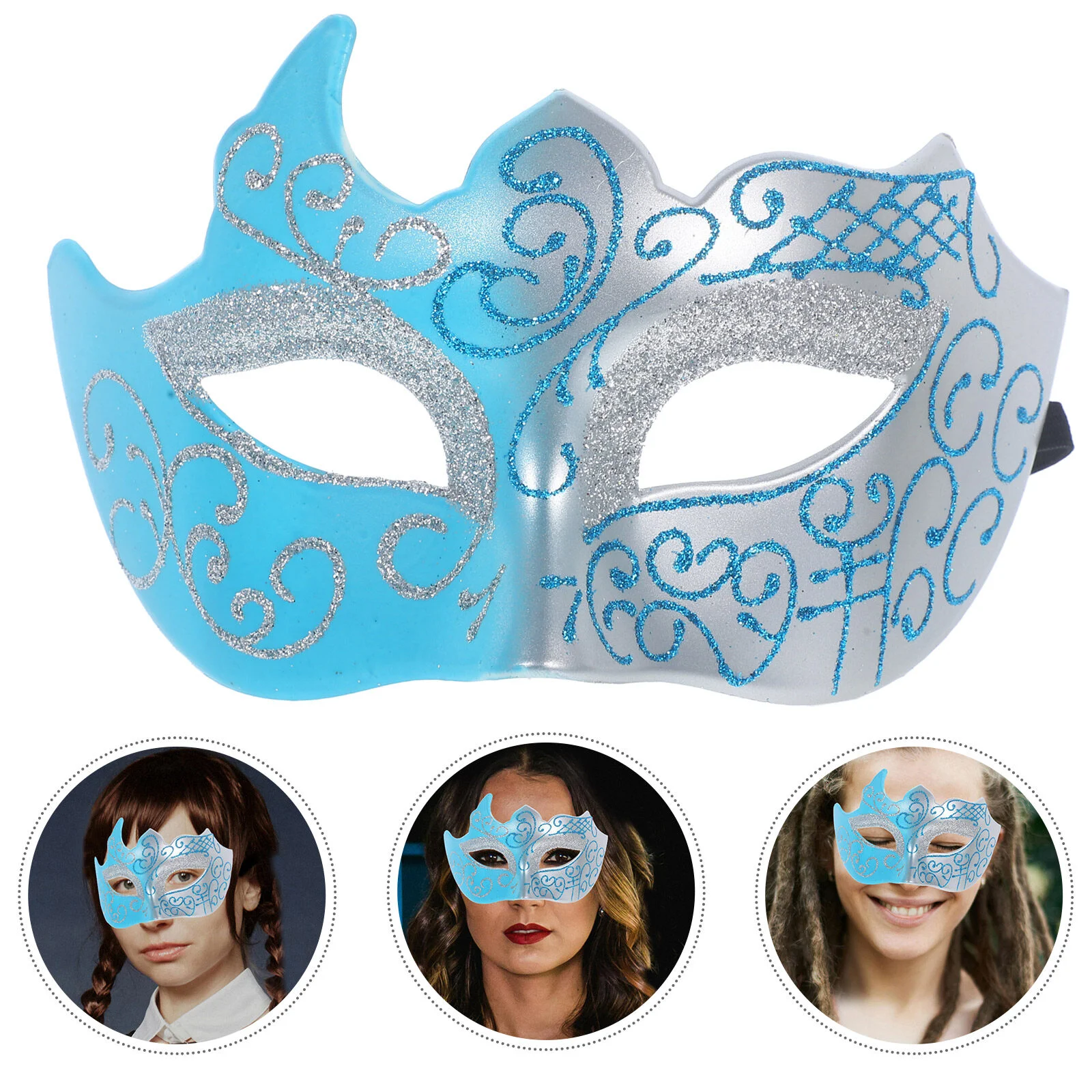 Mask Halloween Gold Powder Carnival Masquerade Masks Male Props Prom Ball for Women Fancy Dress Cosplay Party Man