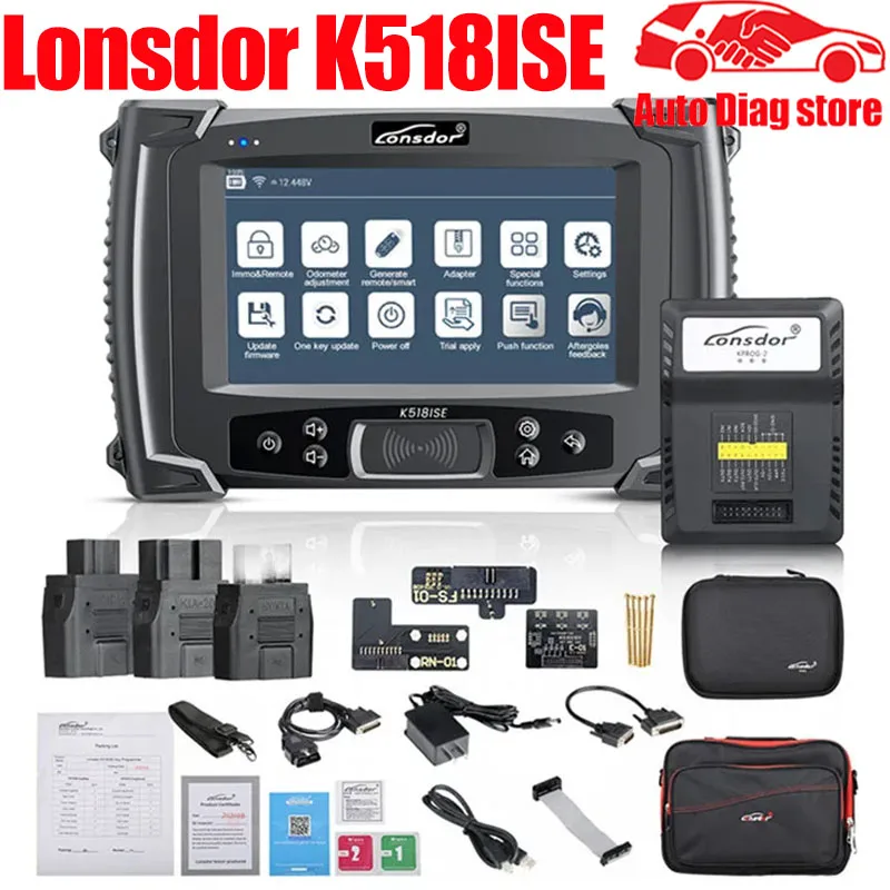 

Программатор ключей Lonsdor K518ISE Plus LKE, умный, блестящий и супер ADP 8A 4A адаптер, поддержка для Toyota/Lexus