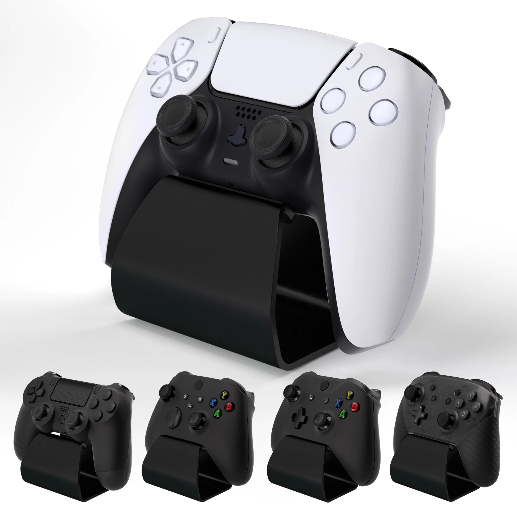 PlayVital Universal Game Controller Aluminium Metal Stand Holder for ps5 & ps4, for Xbox Series X/S & Xbox One, for Switch Pro 1 PlayVital Universal Game Controller Aluminium Metal Stand Holder for ps5 & ps4, for Xbox Series X/S & Xbox One, for Switch Pro 1
