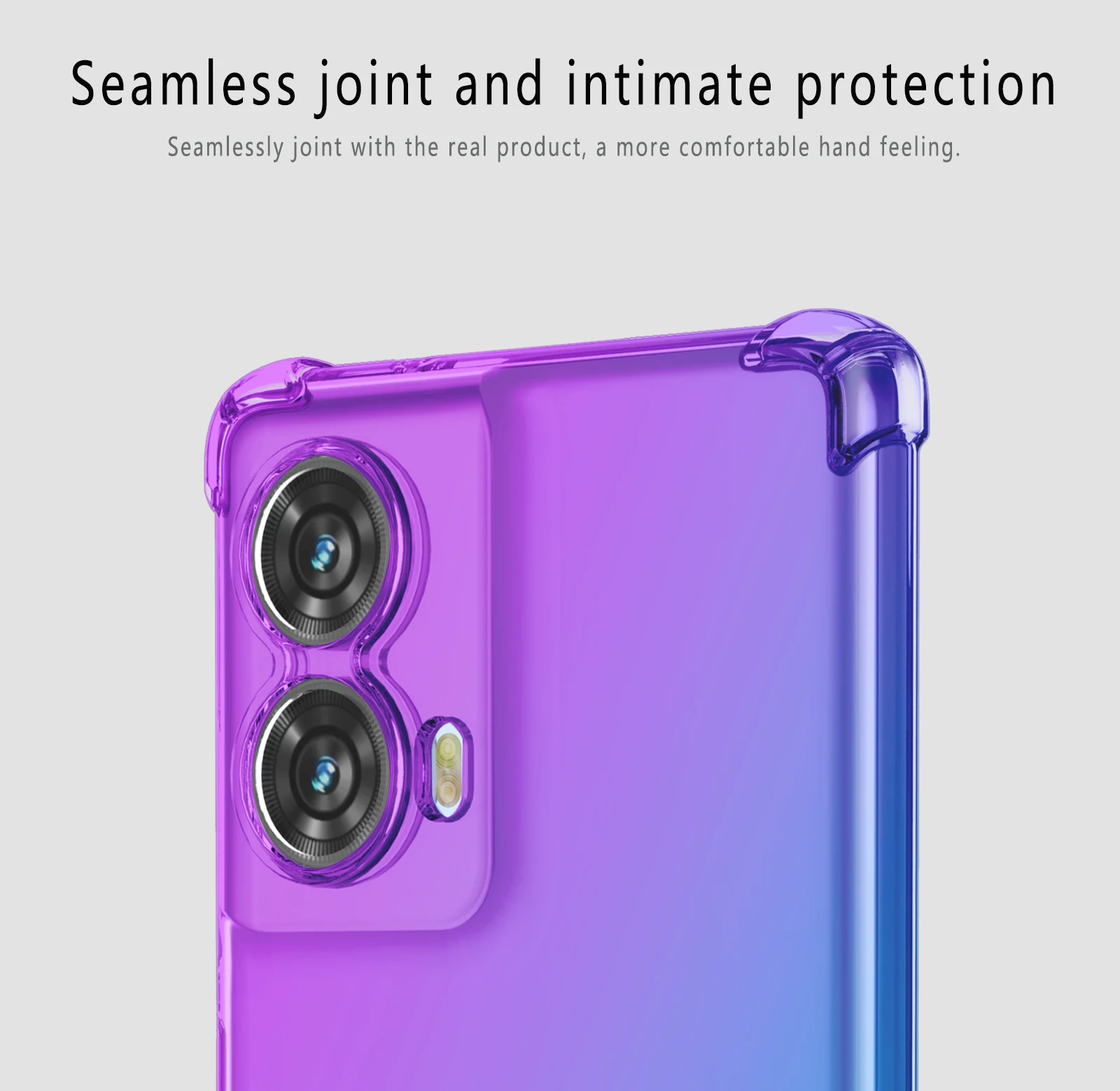 Shockproof Gradient Silicone TPU Protective Phone Case – Durable & Stylish Cover