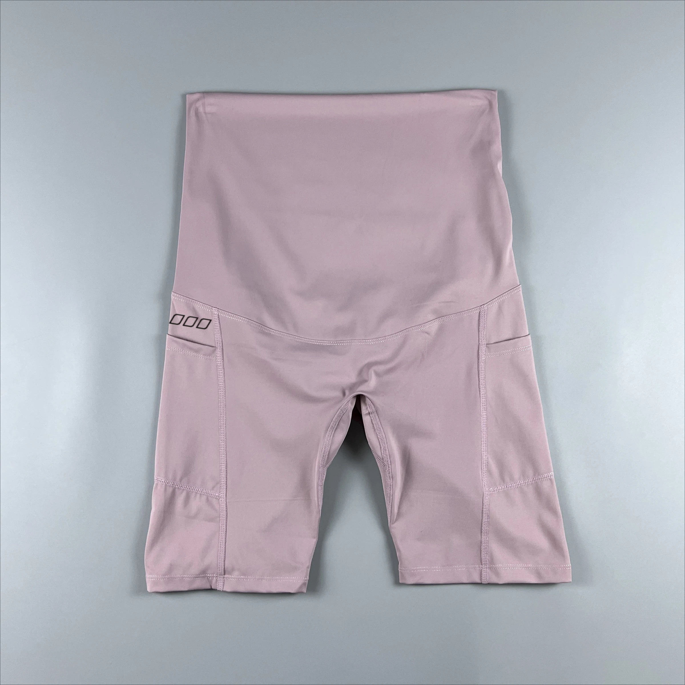 Pregnant Women Nude Feeling Super High Waist Pregnant Women Belly Yoga Fitness Shorts Women, Breathable Running Fitness Pants -
