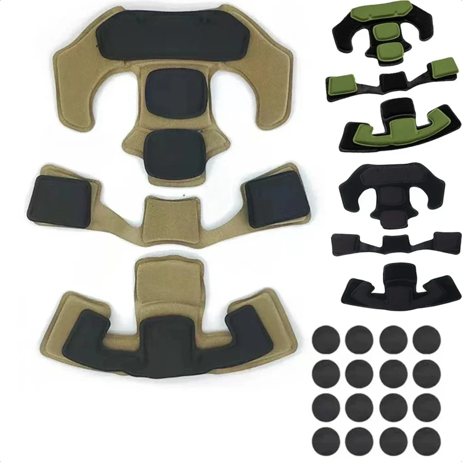 Upgrade to Enhanced Comfort Tactical Helmet: Soft Memory Foam Replacement Air Cushion Inner Liner for Superior Protection and Un