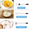 Electric Foamer Mixer Whisk Beater Stirrer 3-Speeds Coffee Milk Drink Frother USB Rechargeable Handheld Food Blender Whisk 4