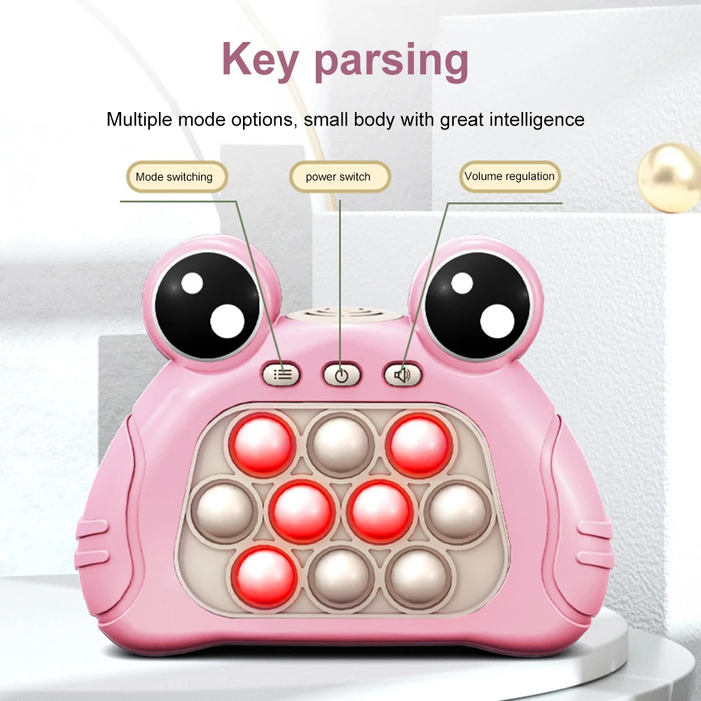Jouets sensoriels pour enfants Fidget Jouet anti-stress Fidget Machine de jeu de poussée de vitesse pour enfants blanc