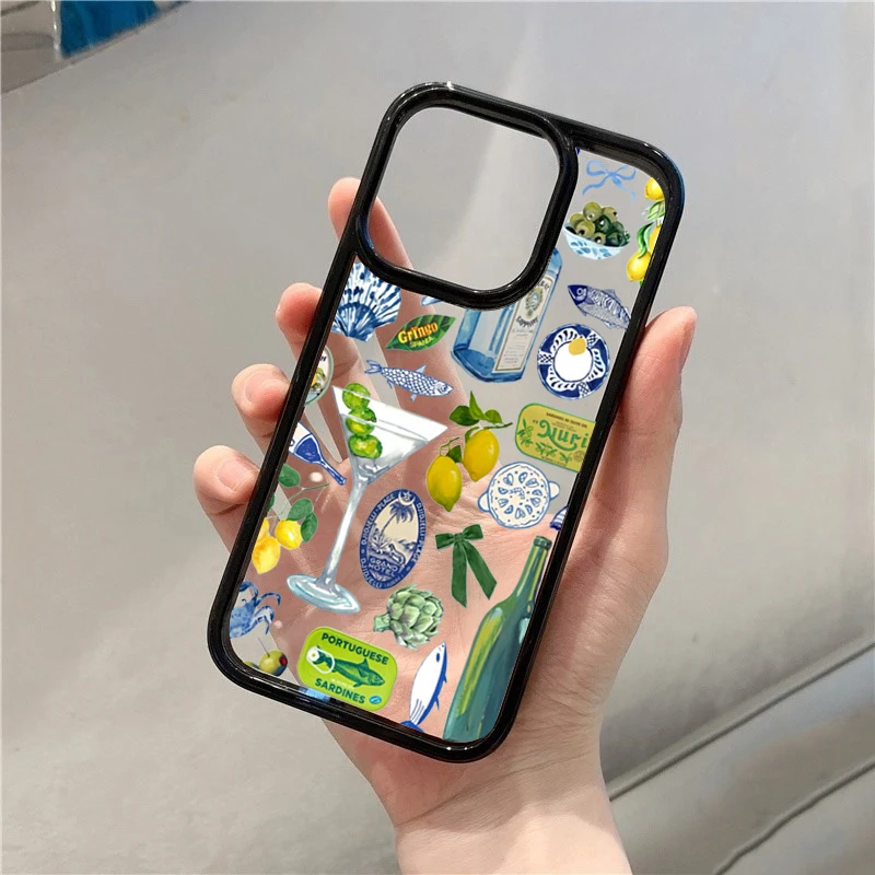 Seaside Scenery Wine Lemon Phone Case Cover