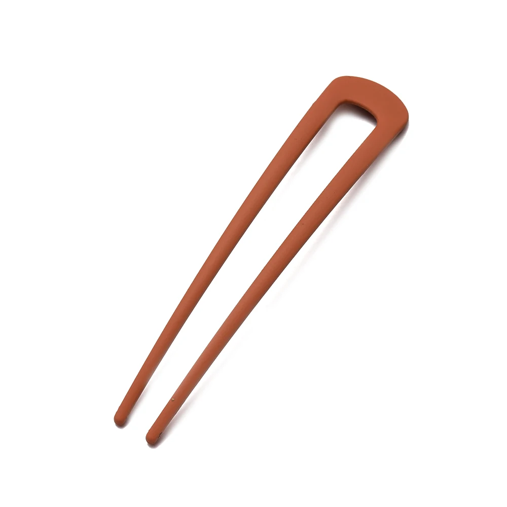 Metal U Shaped Hairpin Hair Stick Fork French Updo Chignon Bobby Pin For DIY Women Girls Buns Hairstyle