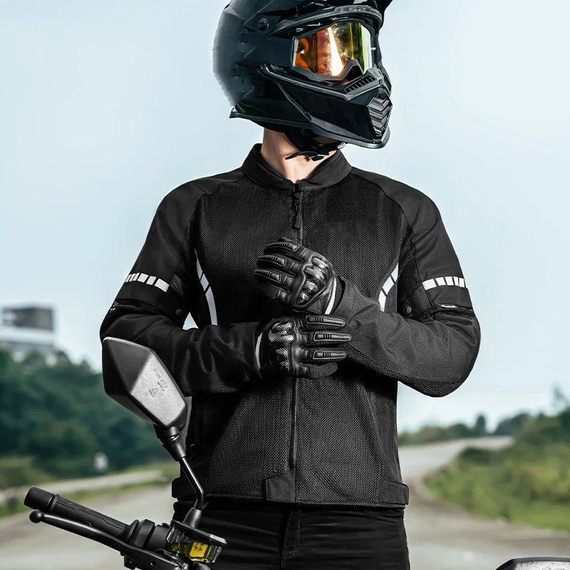 

Summer anti fall racing suit, outdoor cycling breathable cycling suit, motorcycle motorcycle mesh breathable cycling suit