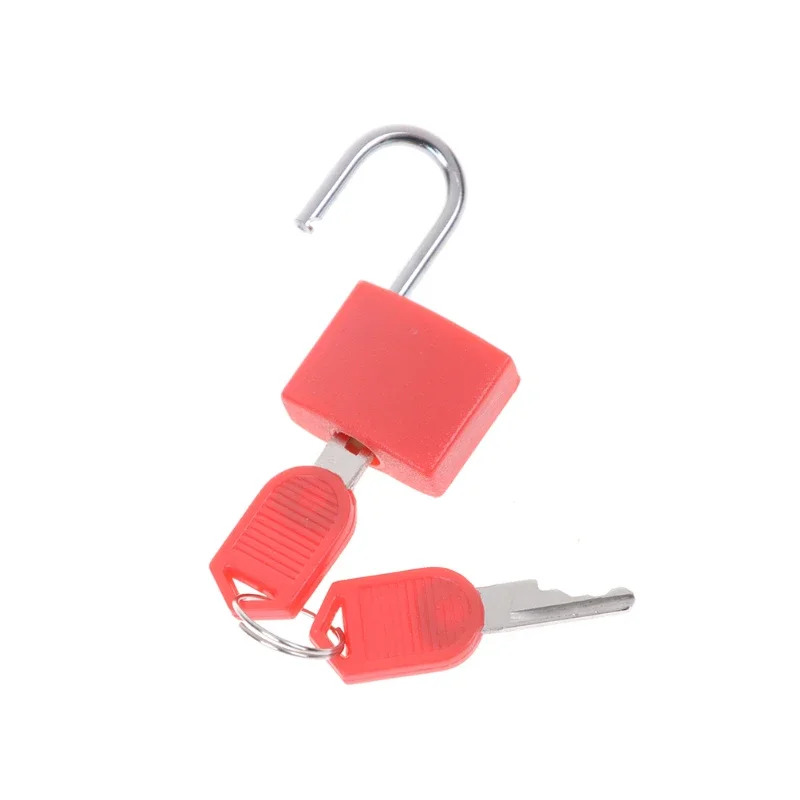 1PCS 22mm Lock With 2 Keys Small Mini Strong Steel Padlock Travel Suitcase Diary Colored plastic case padlock Decoration
