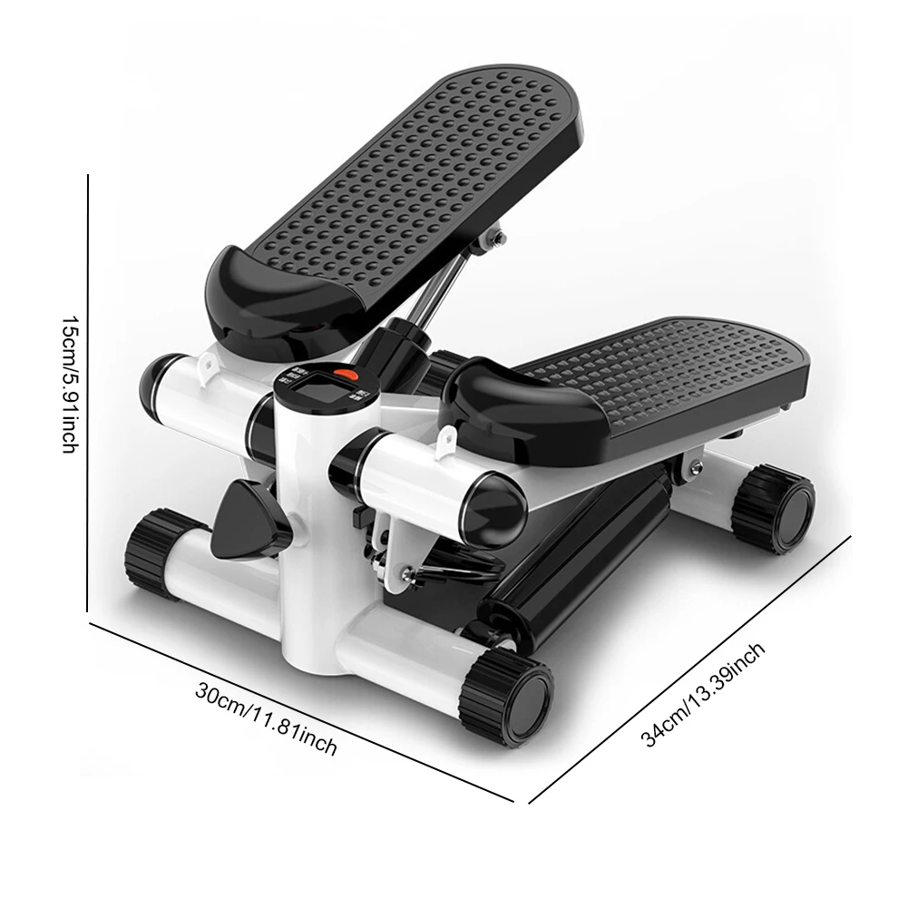 Mini Stepper Stair Stepper Max 120kg Pedal LED Display Twist Machine with Pull Rope Exercise Equipment