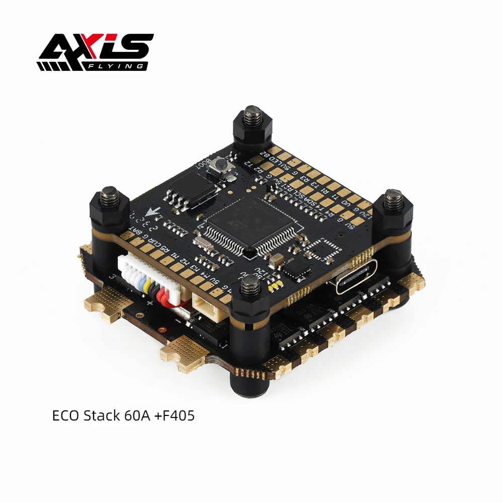 FC&Esc Stack Flight Controller AxisFlying Argus ECO STACK 60A ESC +F405 Flight Controller 6S For FPV Freestyle Drones DIY Parts