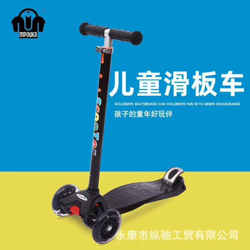 Patinete 3 Rodas Infantil 3 to 12 Years Old Flashing Wheel Pedal Kick Foot Scooter Luge Children Scooter